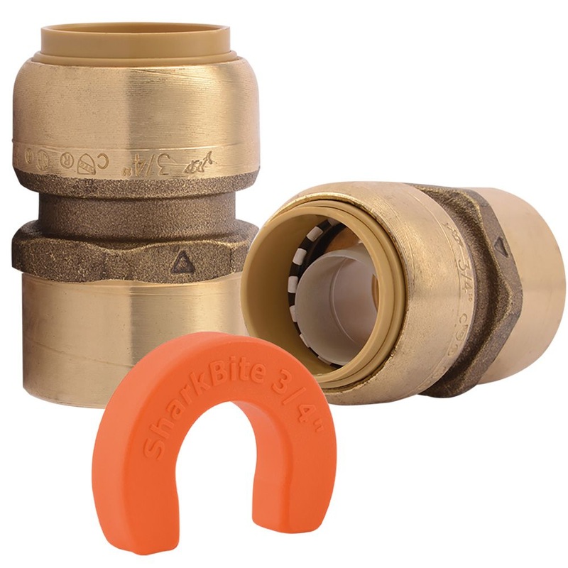 SharkBite 22441LF Lead-Free Brass Push-to-Connect Water Heater Installation Kit – 3/4 x 3/4 FPT