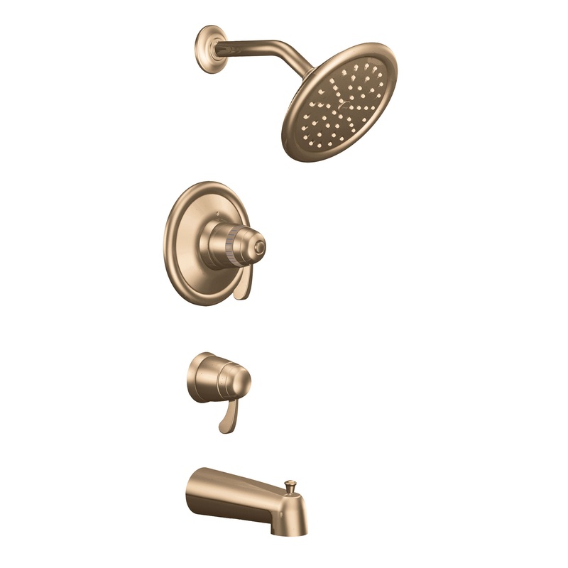 Chrome ExactTemp(R) tub/shower