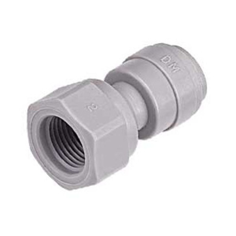 DMfit Female Flare Adapter – 5/16 Push-in x 7/16-20UNF- V Type