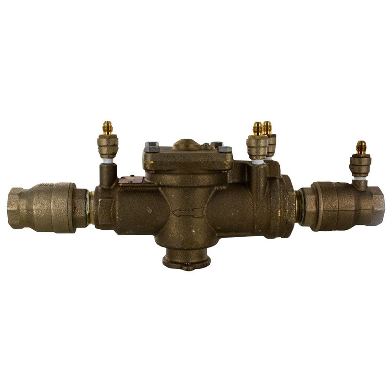Watts Reduced Pressure Zone Backflow Preventer 1 Lead Free Bronze RPZ (LF009M2QT)
