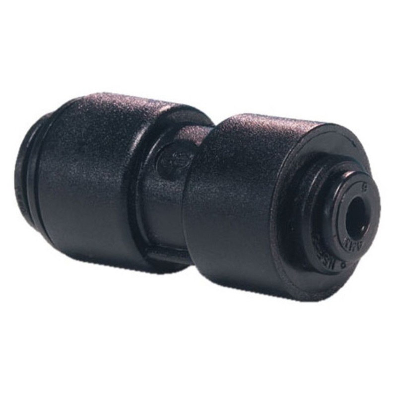John Guest Reducing Union Black Acetal – 10 MM X 8 MM