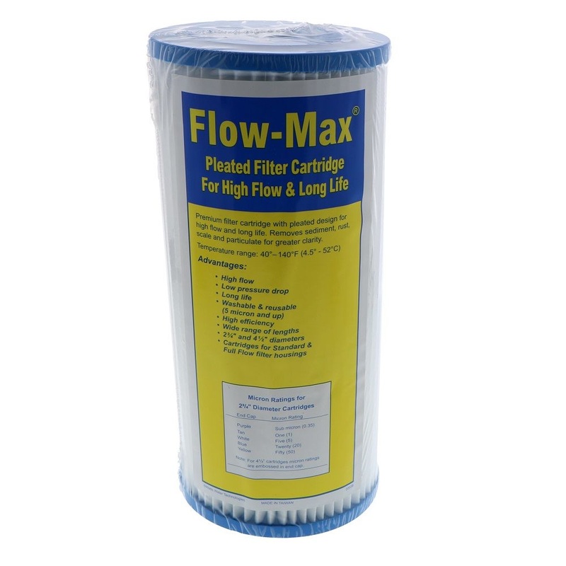 10  4-1/2 BB Flow-Max Pleated – 5 Mic Filter