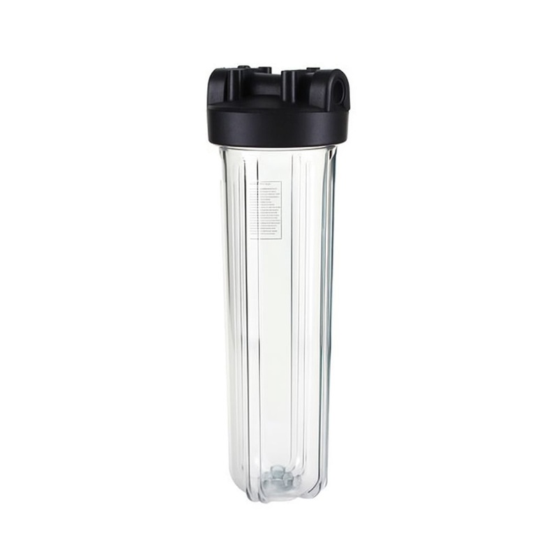 20 x 4.5 Housing, Hi-Temp, Clear Body, Black Cap 1.5
