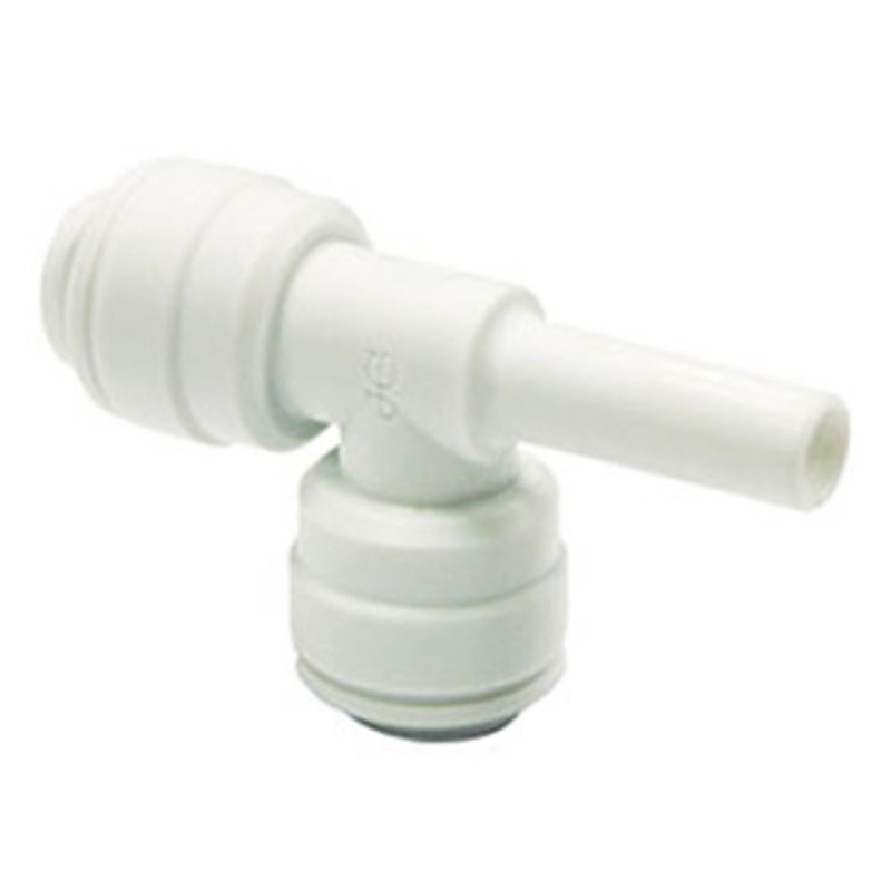 John Guest Stackable Stem Tee – 1/4 OD Stem x 1/4 x 1/4