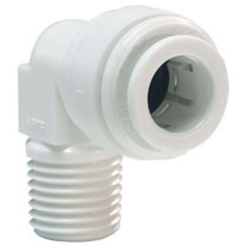John Guest Fixed Elbow NPTF – 1/4 QC x 1/4 MPT