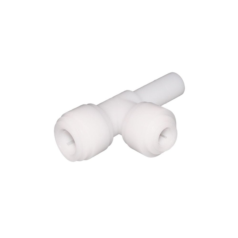 NeoFit – Acetal Natural White Stem Run Tee 1/2 tube x 3/8 tube x stem 1/2