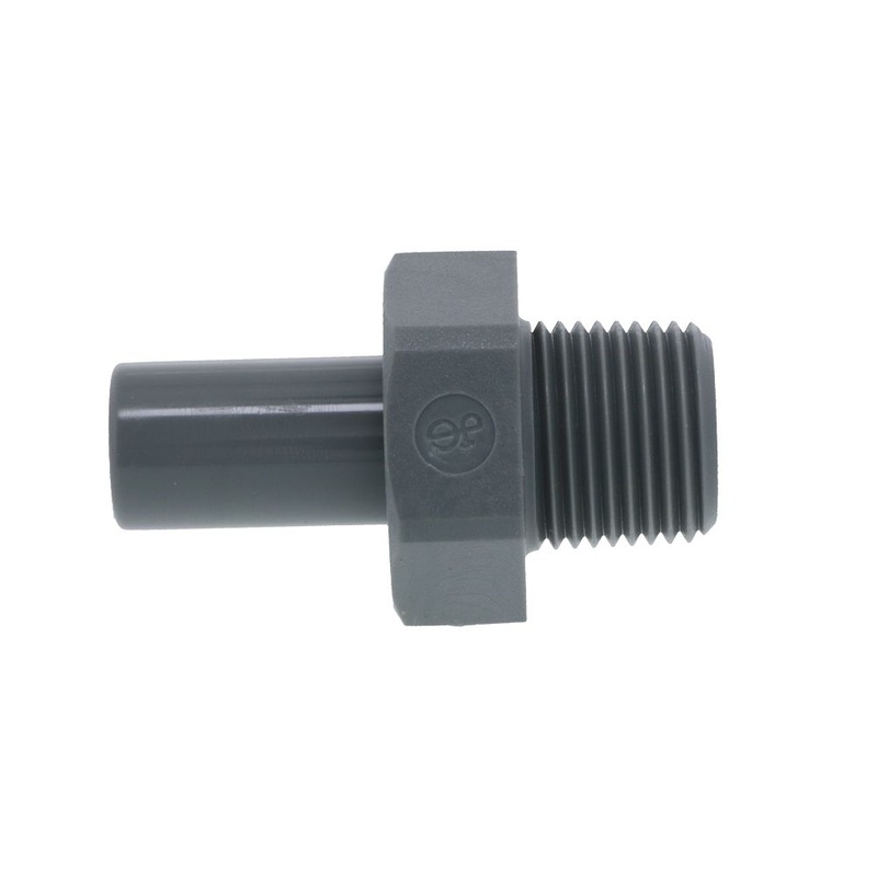 John Guest Stem Adapter BSPT – 1/2 x 1/2  BSPT