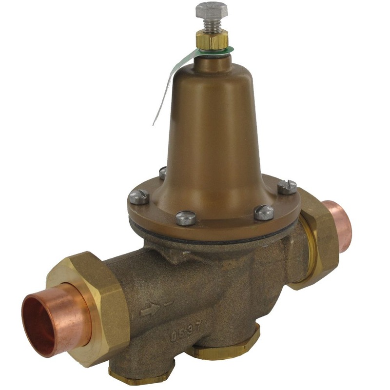 Watts LF25AUB Lead-Free Pressure Regulator 3/4 Solder Double Union