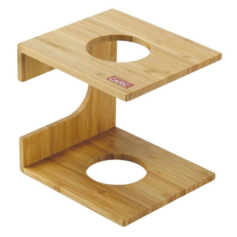 Cafec Pour Over Brew Stand|Black Bamboo|Natural Bamboo