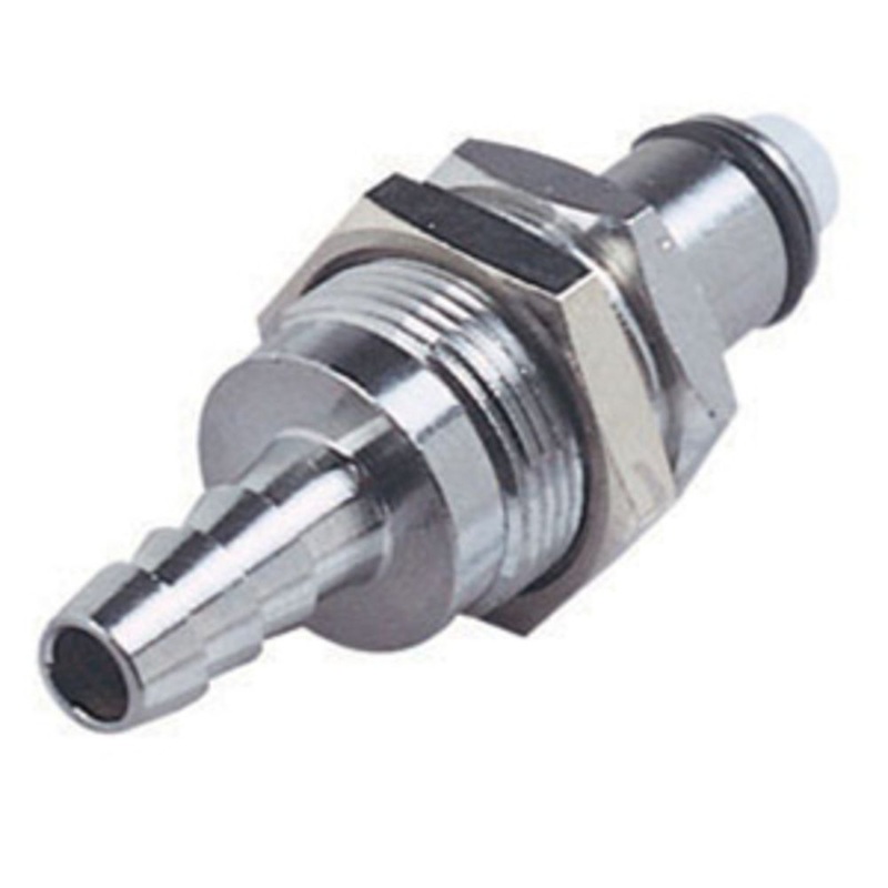MC4204 Panel Mount Hose Barb Coupling Insert 1/4 ID Barb