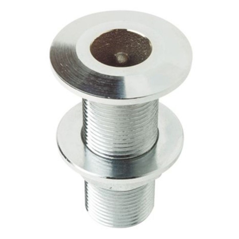 Watts Marine Chrome Plated Thru-Hull Assembly With Nut – 3/4 NPSM