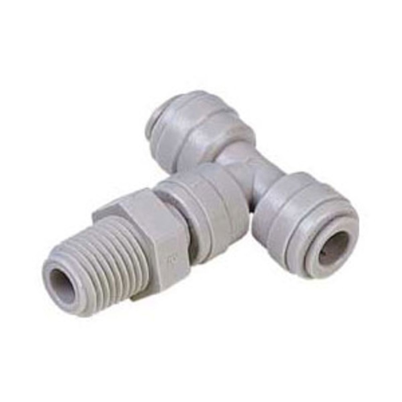 DMfit Male Tee Swivel – 1/4 Push-in x 1/4 NPTF
