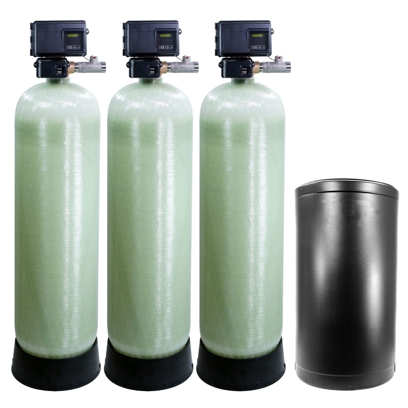 Fleck 2900 2 Triplex Commercial Metered Water Softener