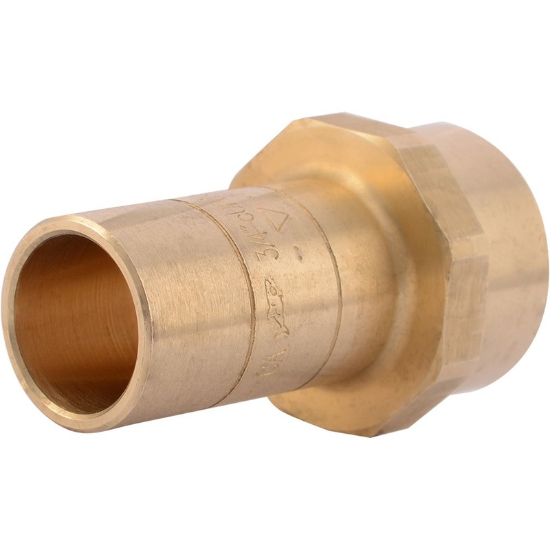 SharkBite U766LF Lead-Free Brass Push-to-Connect Threaded Fitting Adapter – 3/4 CTS x 3/4 FPT