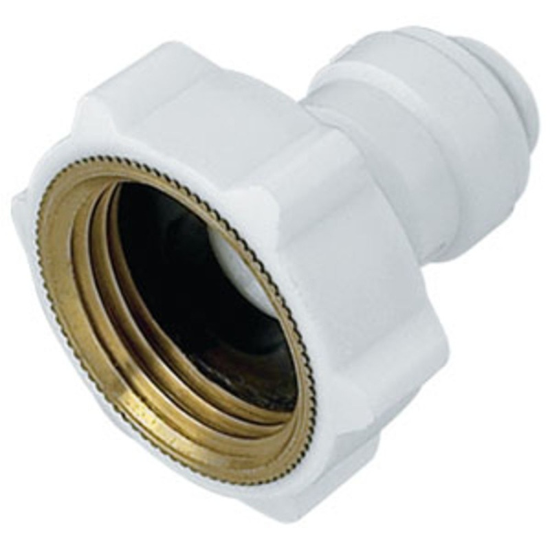 DMfit Female Garden Hose Adapter – 5/16 Push-in x 3/4 NH flat inside