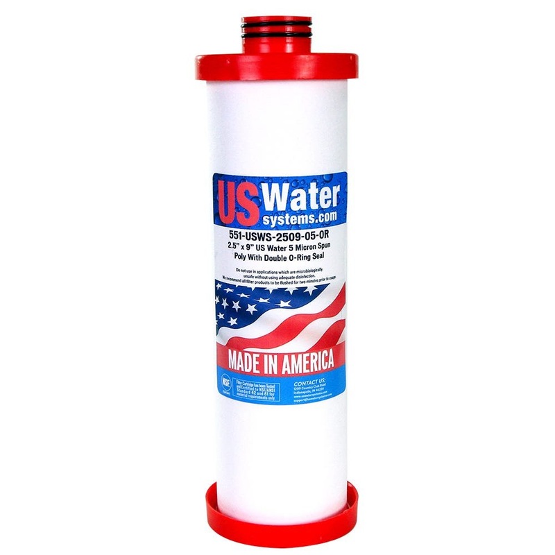 Sediment Depth Filter 2.5 x 9 5 Micron – Double O-Ring Seal