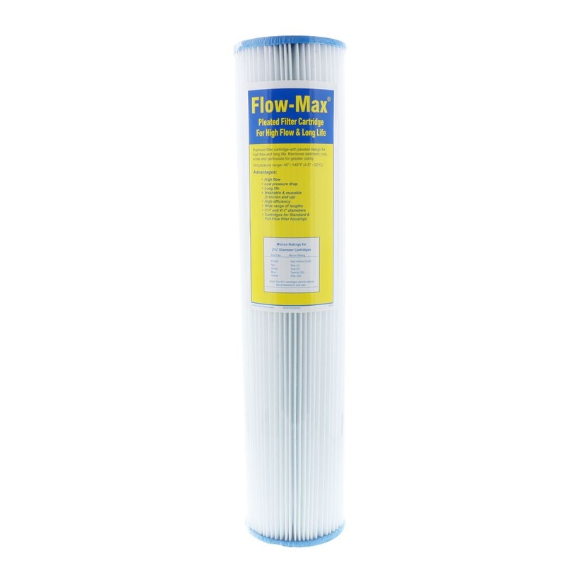 20  4-1/2 BB Flow-Max BB Pleated 20 Mic Filter