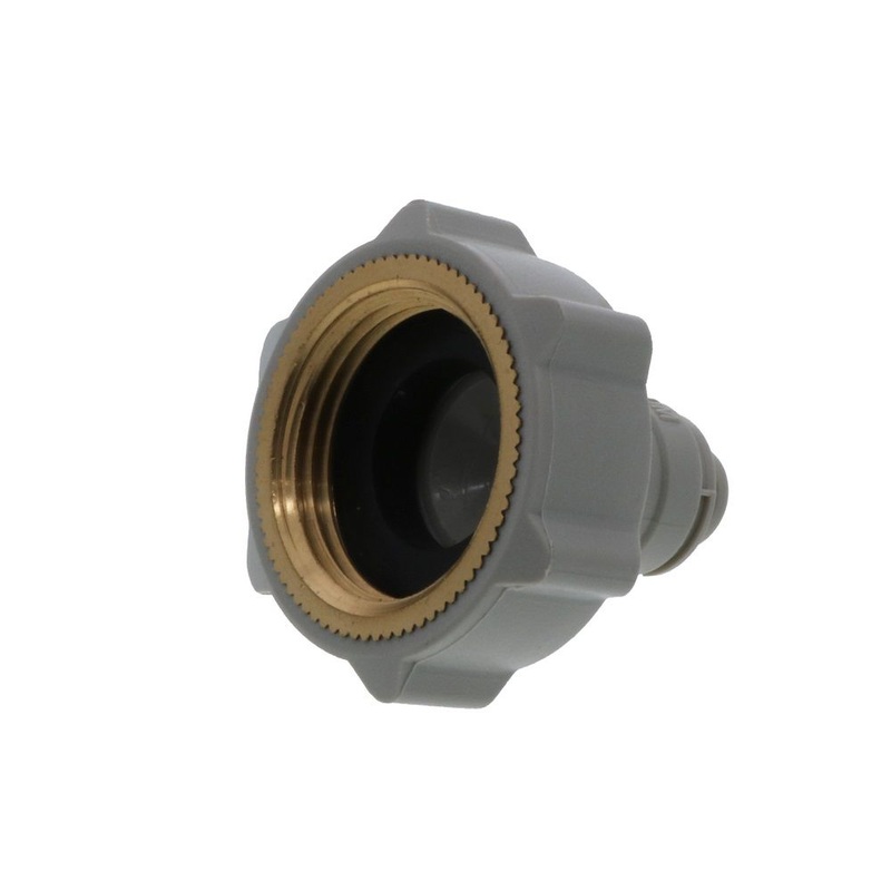 DMfit Female BSPP Connector Flat Type – 1/4 Push-in x 3/4 BSP(P)