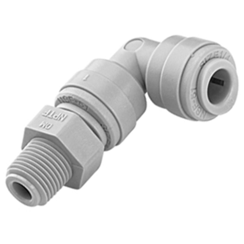 DMfit Male BSPT Swivel Elbow – 1/2 Push-in x 1/2 BSPT