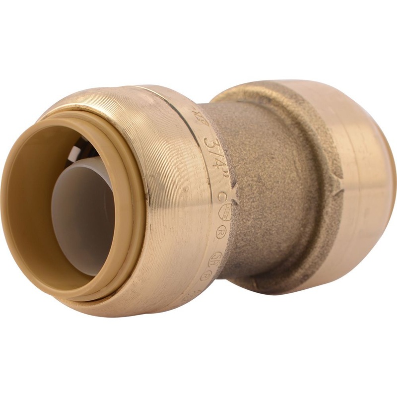 SharkBite U016LF Lead-Free Brass Push-to-Connect Coupling – 3/4 x 3/4