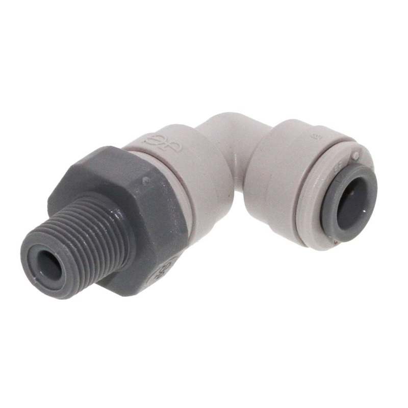John Guest Swivel Elbow NPTF – 3/8 x 1/8  NPTF