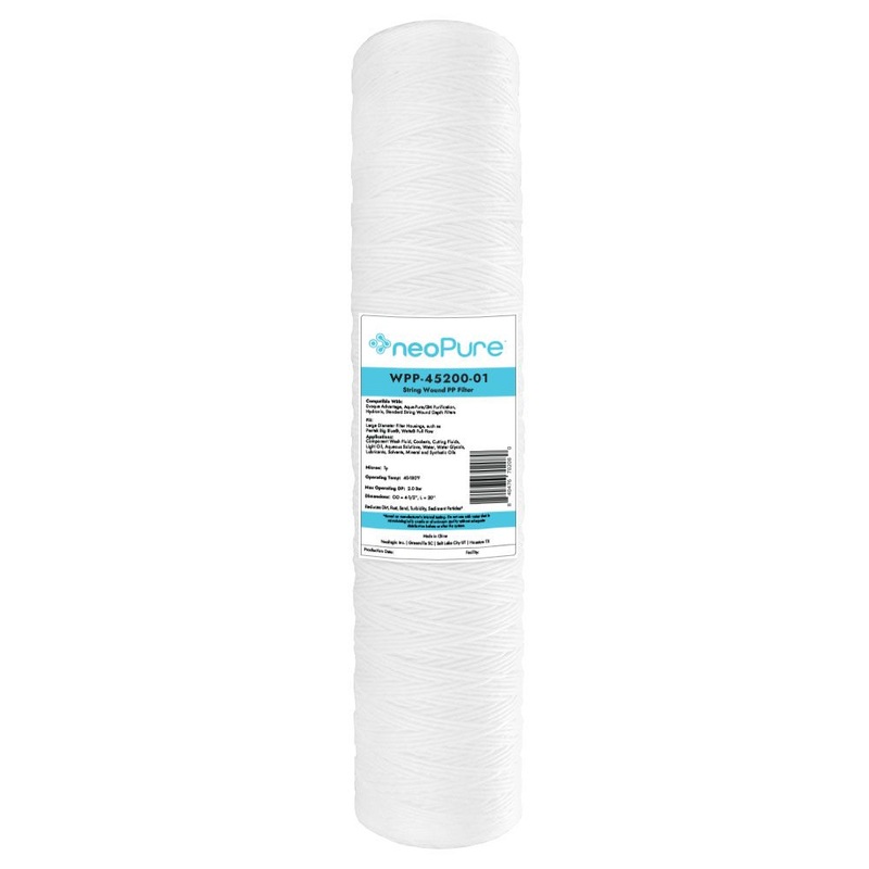 Neo-Pure WPP-45200-01 20 Surfactant Free BB String Wound Filter 1 Micron