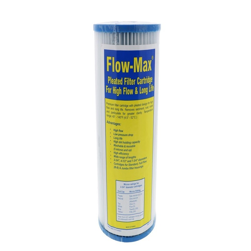 10  4-1/2 BB Flow-Max Pleated – 50 Mic Filter