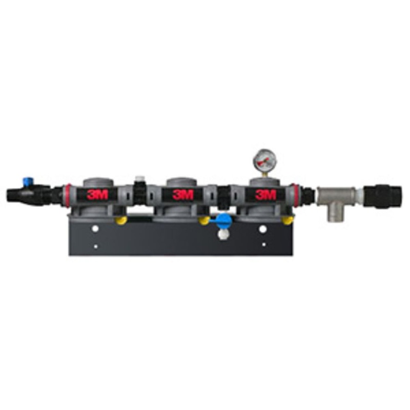 3M Water Filtration DP3 3/4 MNPT Inlet & Outlets, Triple Head, Dual Outlets