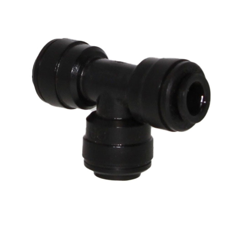 John Guest Union Tee BLACK ACETAL – 6mm