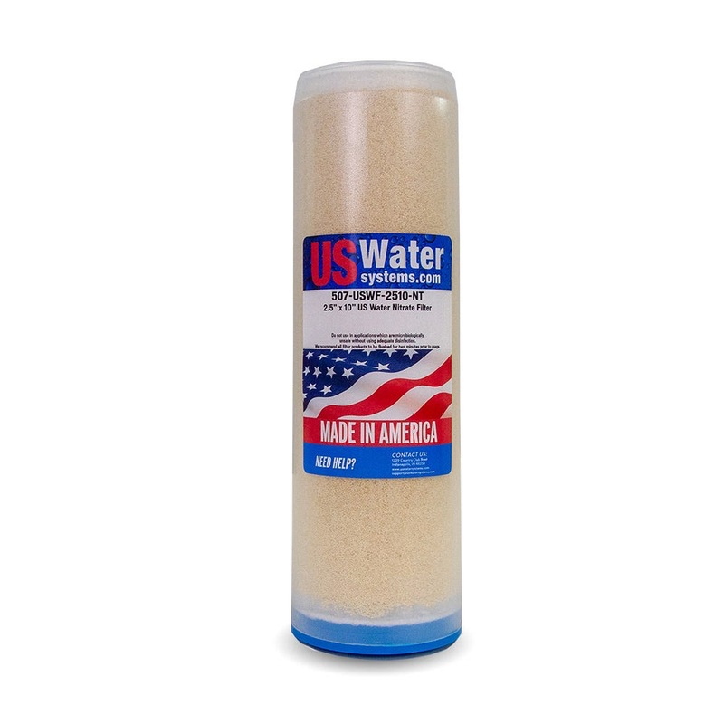 US Water Nitrate Removal Filter Cartridge 2.5 x 10 | USWF-2510-NT