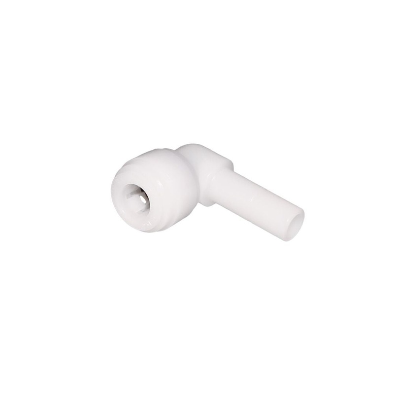 NeoFit – Acetal Natural White Stem Elbow 1/4 tube x 1/4 stem