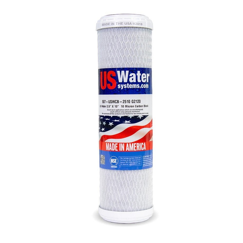 10 Carbon Block Filter Cartridge – Made in USA – Universal Fit
