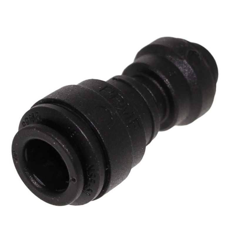 John Guest Reducing Union Black Polypropylene  – 3/8 x 1/4