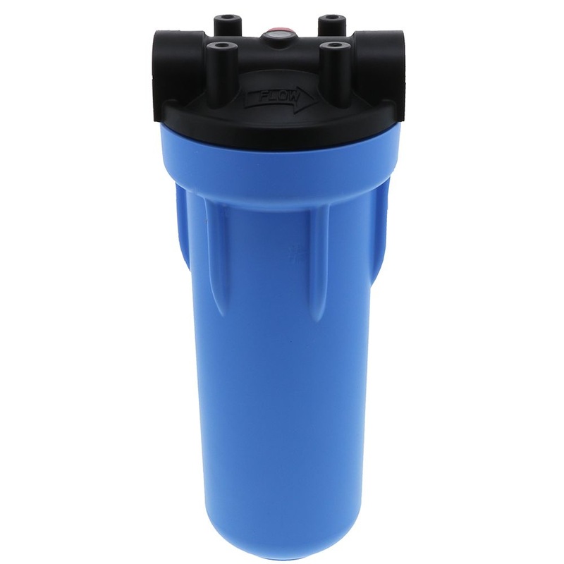 10 Neo-Pure SlimLine Housing Ribbed Housing NSF Black Cap Blue Sump w/ Pressure Relief 3/4