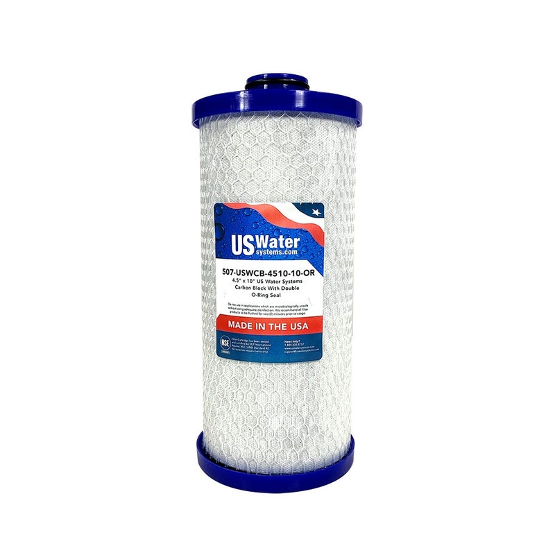 4.5 x 10 Carbon Block Filter With Double O-Ring Seal