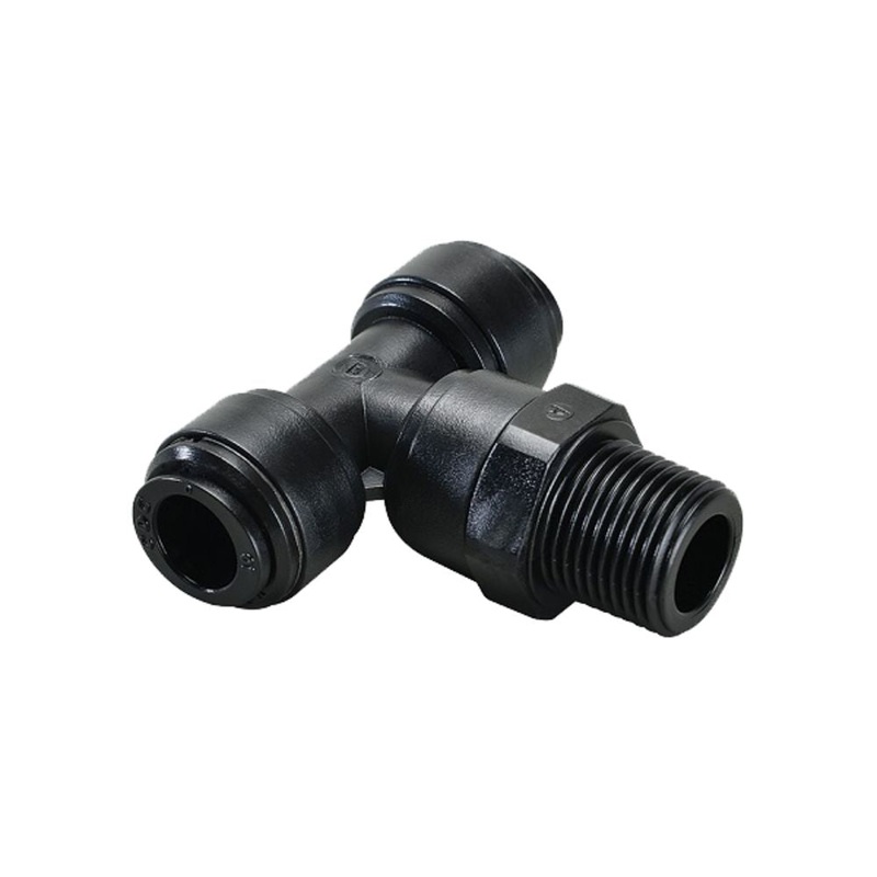NeoFit – Acetal Black Swivel Tee 1/2 x 1/2 NPTF Branch