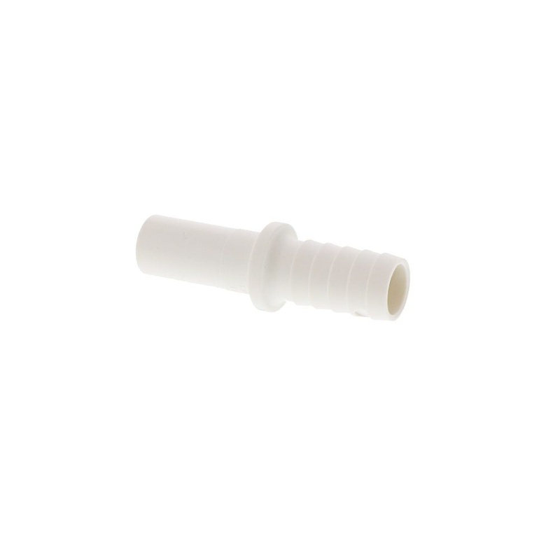 John Guest Stem Polypro Tube to Hose Stem Connector – 1/2 OD Stem x 1/2 ID Barb