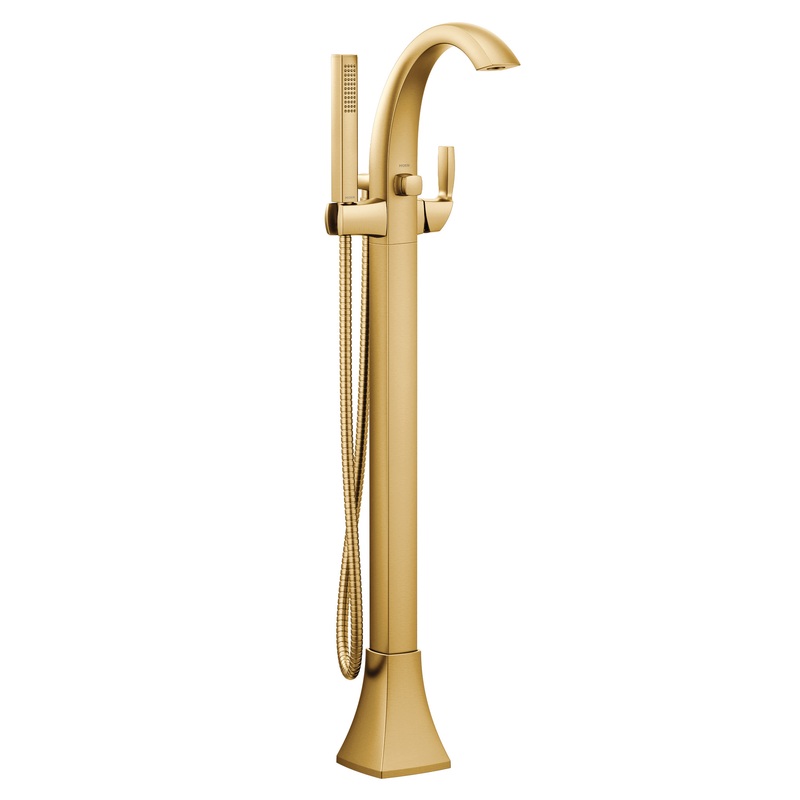 Voss Chrome One-Handle Tub Filler including Handheld Shower