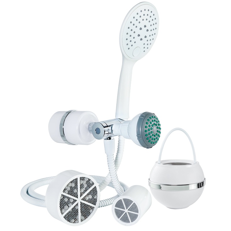 2-in-1 Combo Shower Filter and Bath Ball Bundle