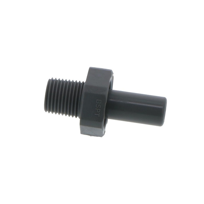 John Guest Stem Adapter BSPT – 5/16 x 1/8  BSPT