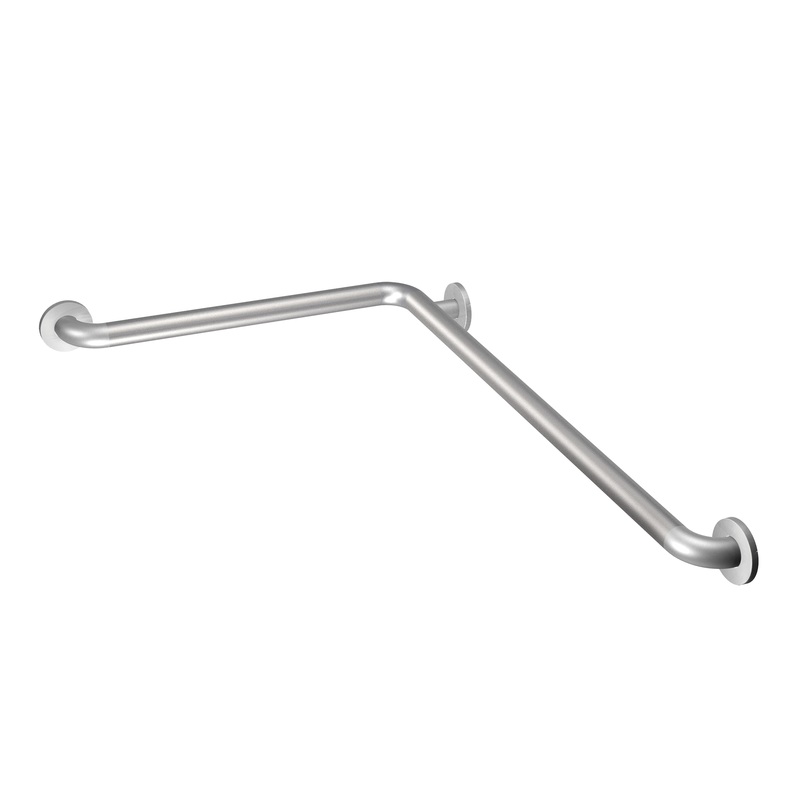 Stainless 18 l-shaped grab bar