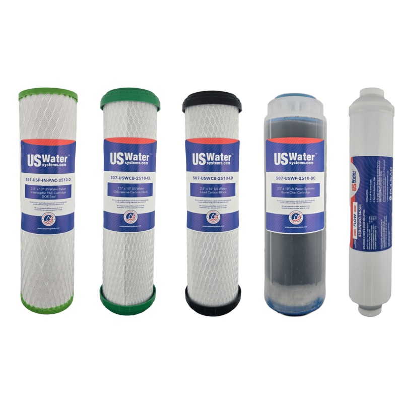 US Water PurEdge5 Five-Stage Drinking Water Purification System Filter Pack