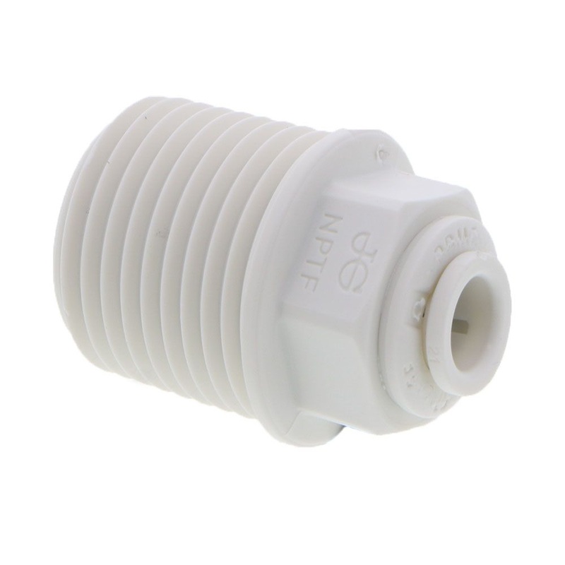 John Guest Male Connector NPTF Polypro – 1/4 x 1/2 NPTF