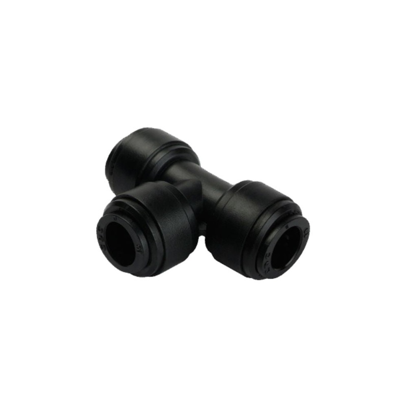 NeoFit – Acetal Black Union Tee 1/2 run x 3/8 branch