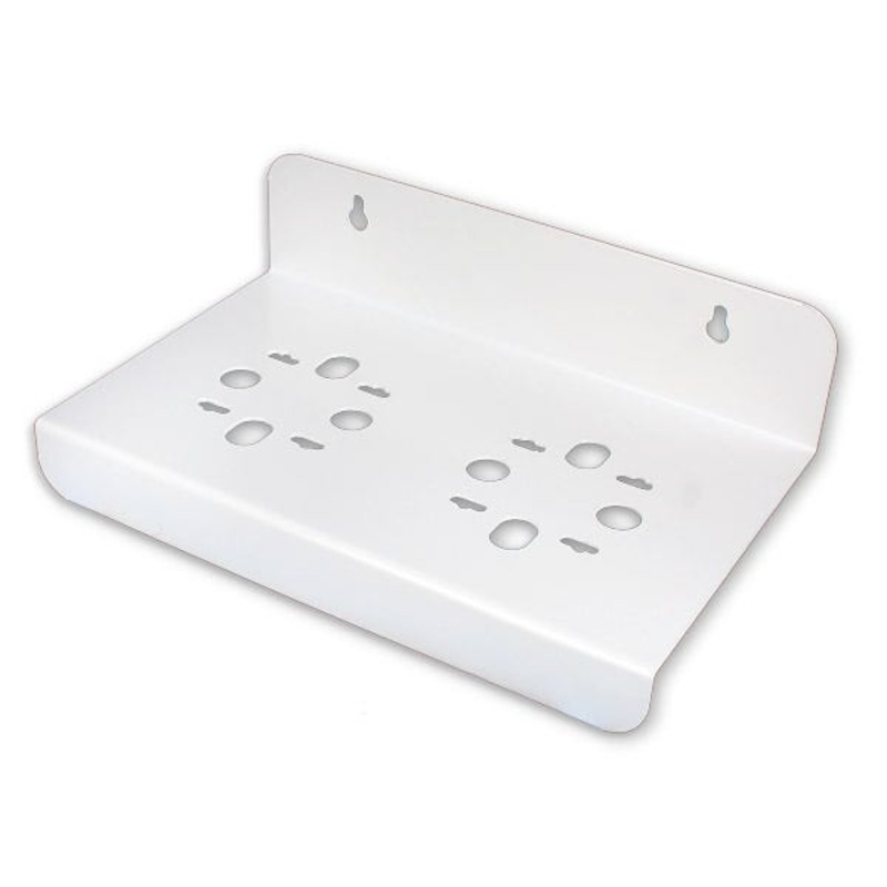 White Double Mounting Bracket For Commercial Filter Housings 10 & 20