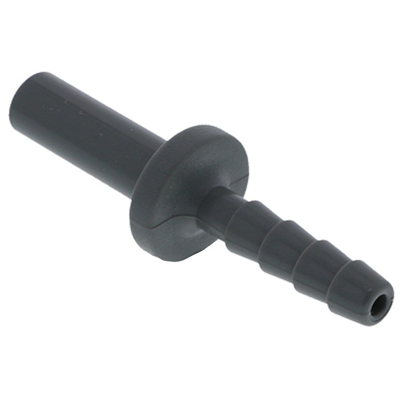 John Guest Stem Barb Connector  – 1/4 OD Stem x 3/16 ID Barb