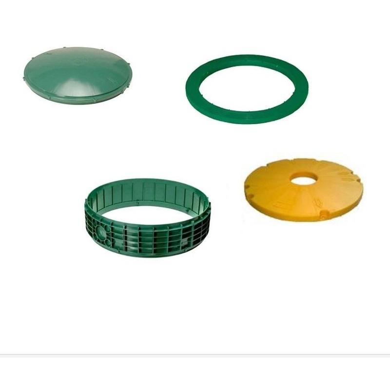 20×6 Inch Tuf-Tite FOUR PIECE Bundle – 20×6 riser, 20 inch domed lid, 20 inch ring adapter & 20 inch safety lid