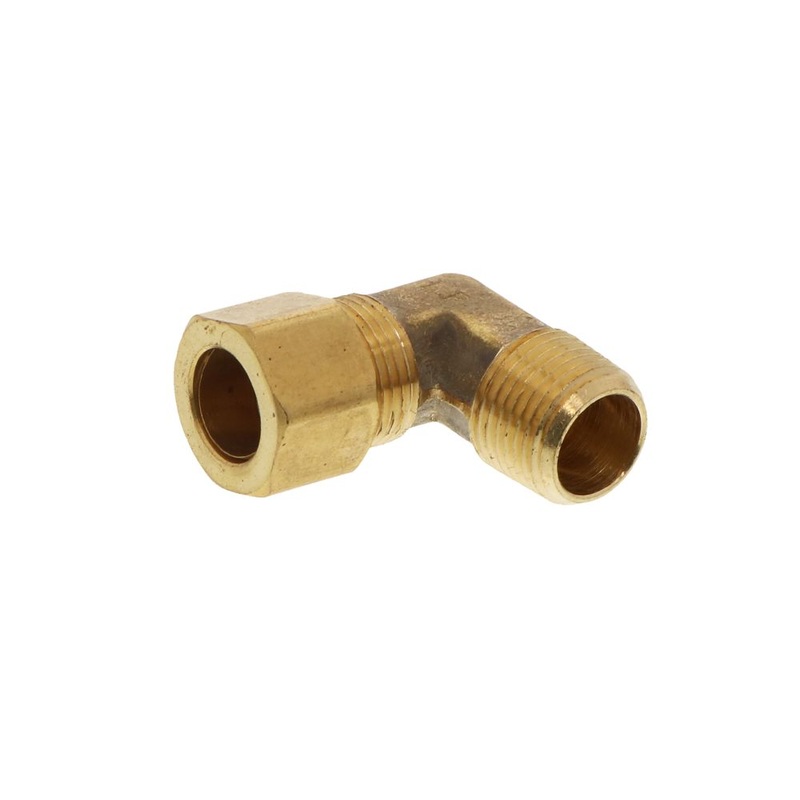 Brass Compression Elbow – 3/8 compression x 1/2 MPT