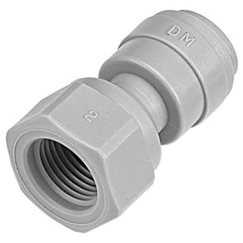 DMfit Female Faucet/Refrigerator Connector – 1/4 Push-in x 7/16-24 UNS