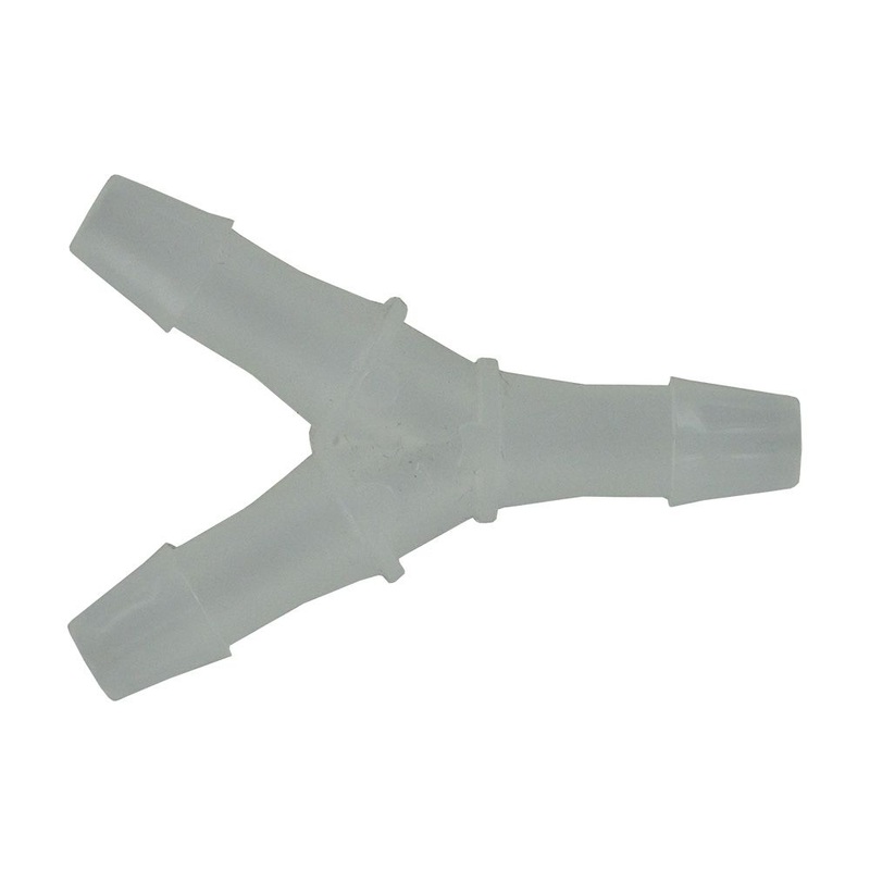 FitQuik Polypropylene Union Y Barb Fitting – 1/4 ID x 1/4 ID x 1/4 ID